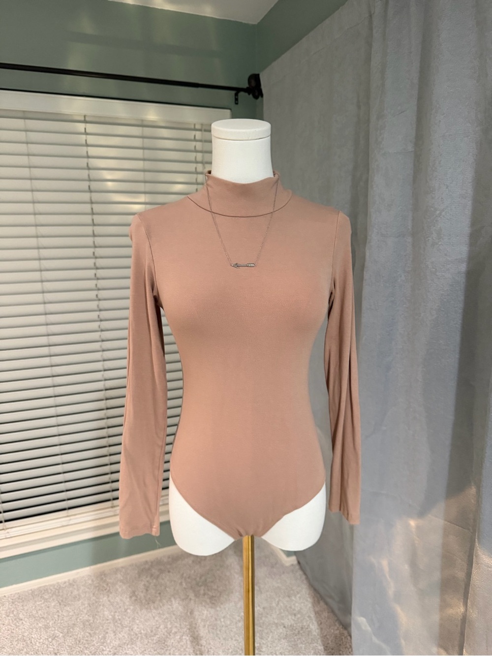 Women’s Long Sleeve Bodysuit - Blush